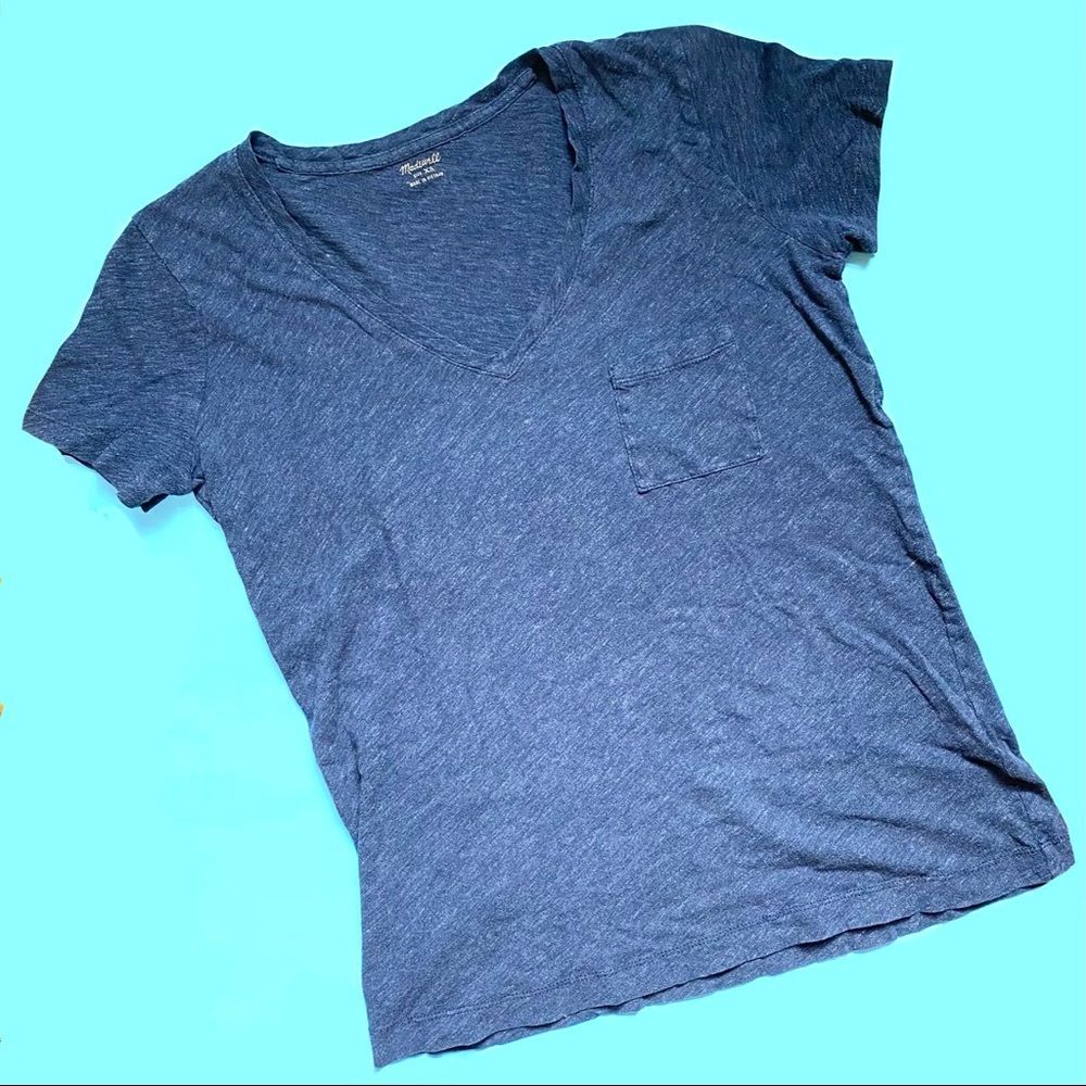 Madewell Whisper Cotton V-Neck Pocket Tee Size XS